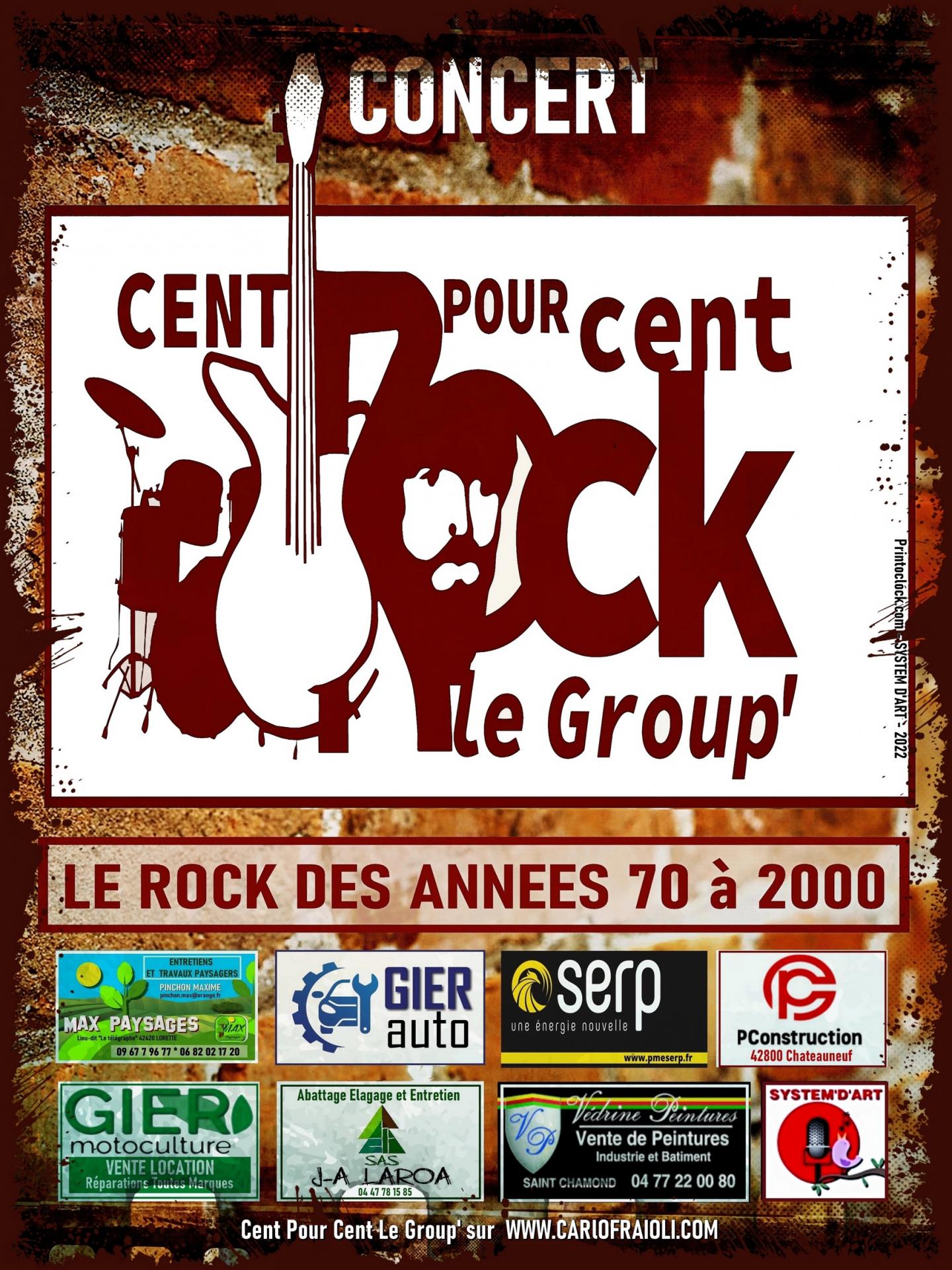 Affiche centpourcent rock le group 30 40 site