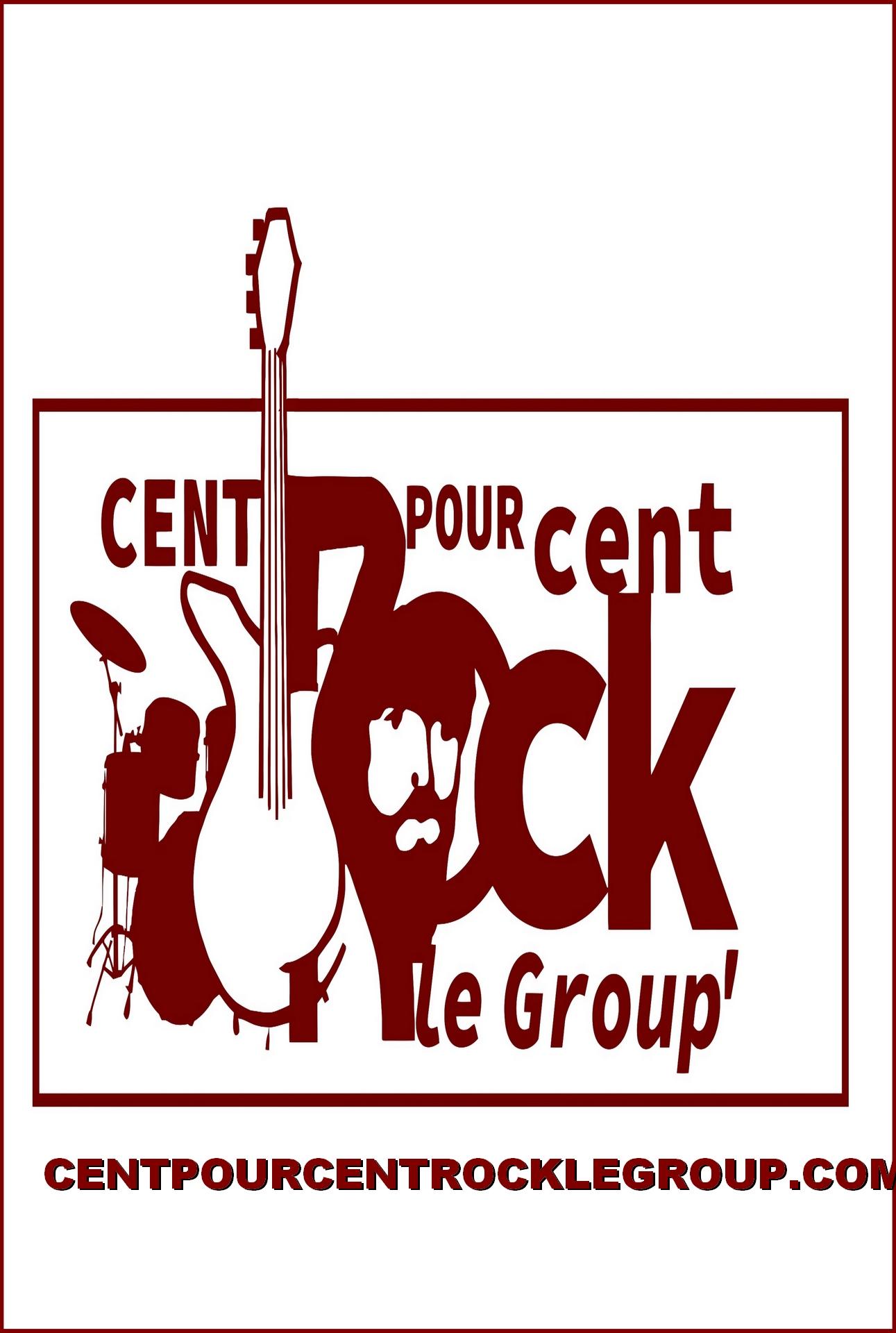 Affiche logo cent pour cent cet rock