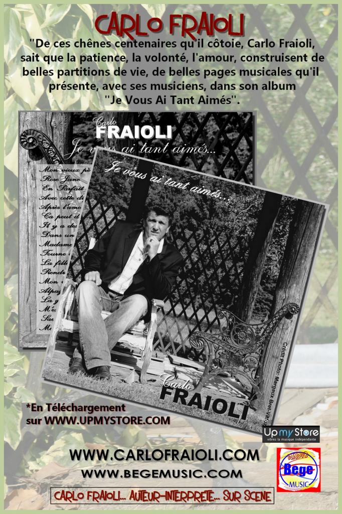 Flyer CARLO FRAIOLI... chanteur français 