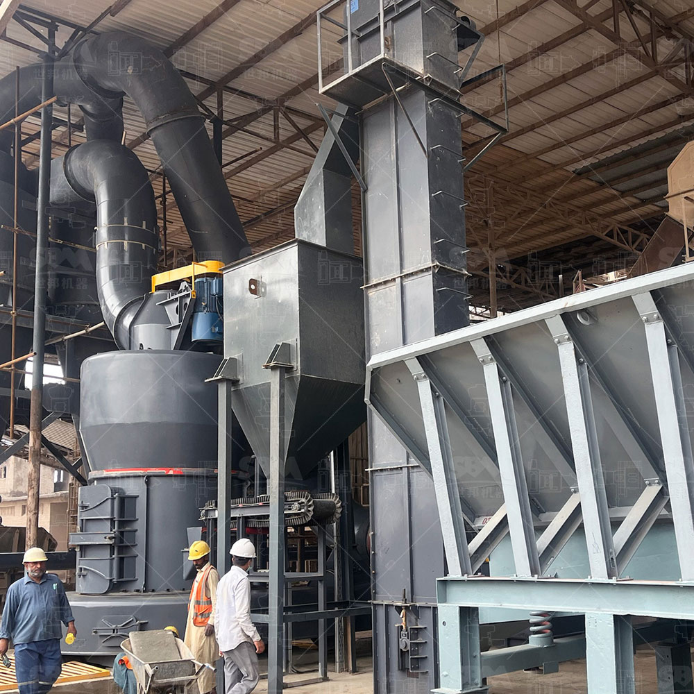 complete gypsum powder production plant layout