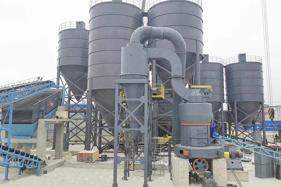 Fluorspar ore processing and grinding plant