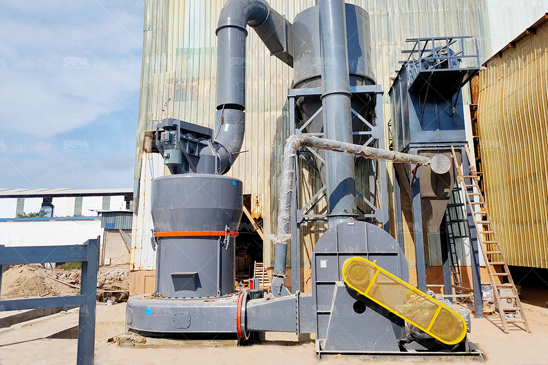 Raymond mill 5R schematic diagram showing grinding rollers and ring