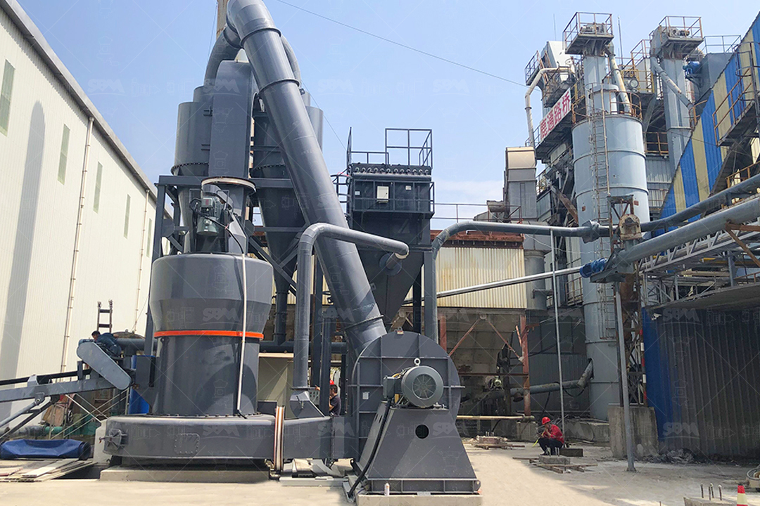 Advanced limestone grinding mill in industrial setting