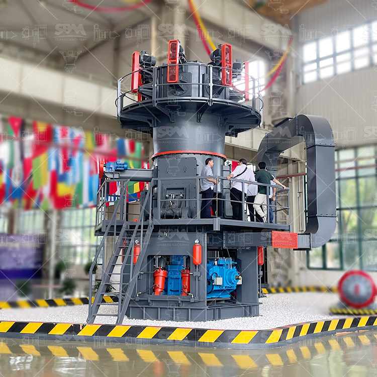 LM vertical roller mill in a mineral processing plant