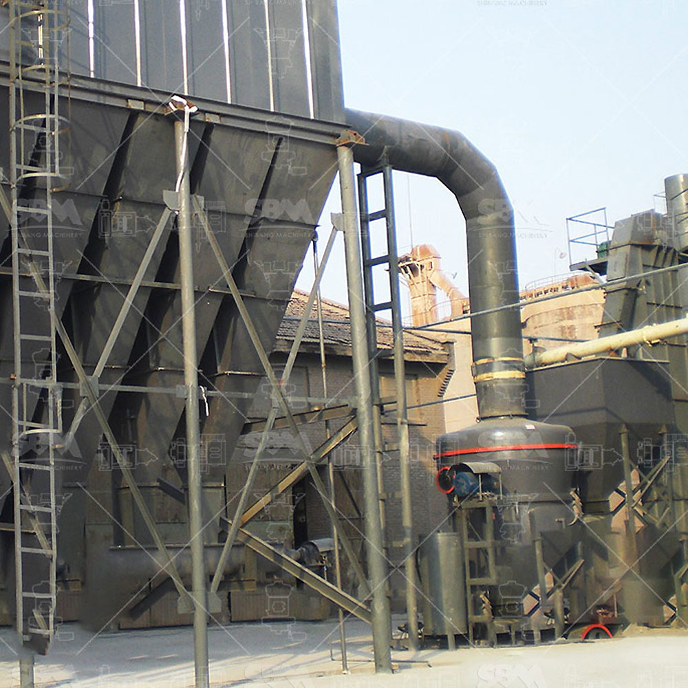 Small Raymond mill 4R3216 in a production line