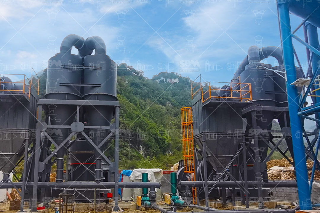 Control panel of LUM ultrafine vertical mill with classifier speed adjustment