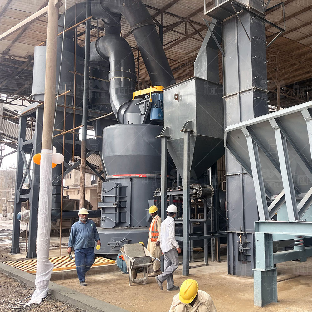 MTW European trapezium grinding mill in a powder processing line